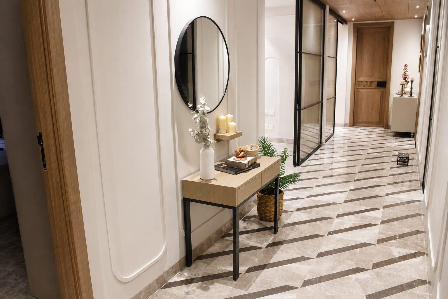 Chirag Enclave residence interior detail